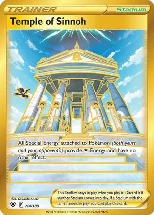 Temple of Sinnoh (Secret) 214/189 - SWSH10 Astral Radiance Holofoil