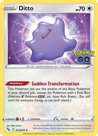 Ditto 053/078 - Pokemon GO Holofoil